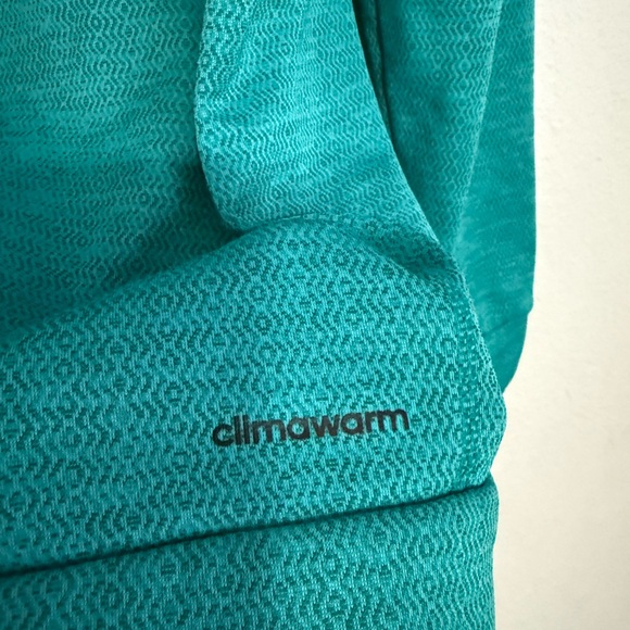 adidas Teal Zip Up Sweater - Picture 4 of 5